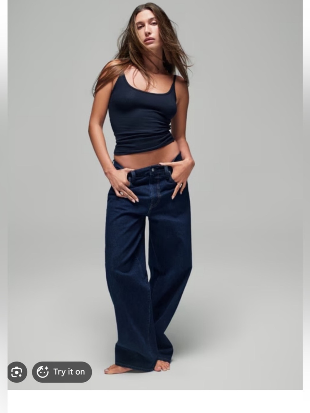 GAP X Hailey Bieber - The Hailey Extra Baggy Jean 23 reg Medium Indigo